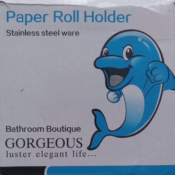 Stainless Steel Wall Mount Toilet Paper Holder – Modern Bathroom Accessory - Picture 1 of 4